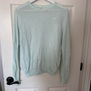 Hollister Light Green Crewneck Sweater